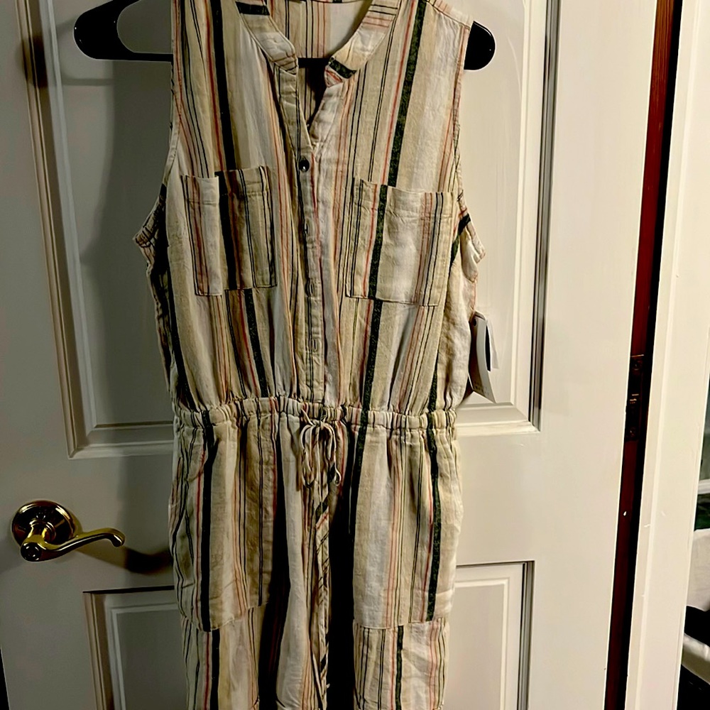 New with tags striped romper
